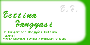 bettina hangyasi business card