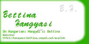 bettina hangyasi business card